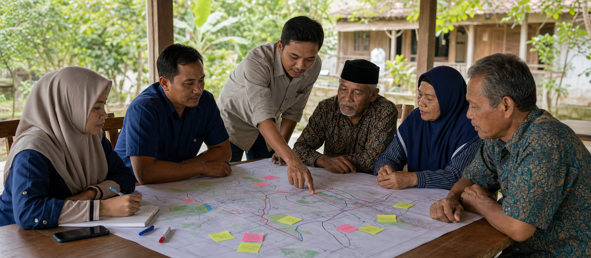 Diskusi partisipatif bersama perwakilan komunitas